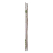 Eco-Products Renewable and Compostable PHA Straws, 10.25", Natural White, 1,250/Carton (ECOEPSTPHA1025)