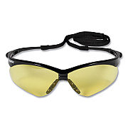 KleenGuard Nemesis Safety Glasses, Black Frame, Amber Lens (KCC25659)