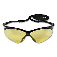 KleenGuard Nemesis Safety Glasses, Black Frame, Amber Lens (KCC25659)
