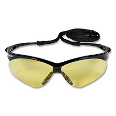 KleenGuard Nemesis Safety Glasses, Black Frame, Amber Lens (KCC25659)