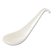 World Centric TPLA Compostable Cutlery, Asian Soup Spoon, White, 500/Carton (WORSPTPAS)