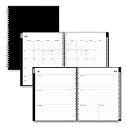 Blue Sky Enterprise Academic Weekly/Monthly Planner, 11 x 8.5, Black Cover, 12-Month (July to June): 2025 to 2026 (130609)