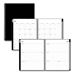 Blue Sky Enterprise Academic Weekly/Monthly Planner, 11 x 8.5, Black Cover, 12-Month (July to June): 2025 to 2026 (130609)