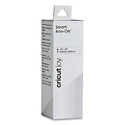 Cricut Smart Iron-On Material for Fabric, 5.5 x 24, White (CCU2007201)