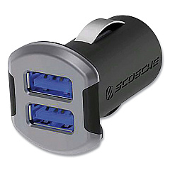 Scosche reVOLT Apple Lightning Car Charger, Black (SOSUSBC242MSG)
