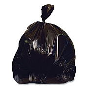 Heritage Linear Low-Density Can Liners, 65 gal, 1.5 mil, 43" x 60", Black, 100/Carton (HERH8660AK)