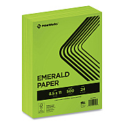 Printworks Color Paper, 24 lb Text Weight, 8.5 x 11, Emerald Green, 500/Ream (PRB00103)