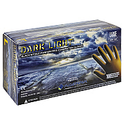 Dark Light Nitrile Powder Free 9 Mil Exam Gloves Black Lrg, Case Of 1000 (DLG676)
