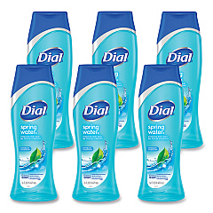Dial Body Wash, Spring Water Scent, 16 oz, 6/Carton (DIA02653)