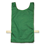 Champion Sports Heavyweight Pinnies, Nylon, One Size, Green, 1/Dozen (CSINP1GN)