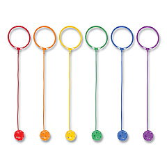 Champion Sports Swing Ball Set, 5.5" Diameter, Assorted Colors, 6/Set (CSISBSET)