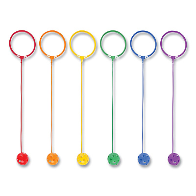 Champion Sports Swing Ball Set, 5.5" Diameter, Assorted Colors, 6/Set (CSISBSET)