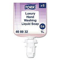 Tork Luxury Liquid Soap Refill, Soft Rose Scent, 1 L, 6/Carton (TRK400032)