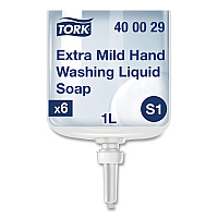 Tork Premium Extra Mild Soap Refill, Unscented, 1 L, 6/Carton (TRK400029)