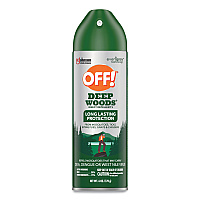 OFF! Deep Woods Insect Repellent, 6 oz Aerosol Spray, 12/Carton (SJN354266)