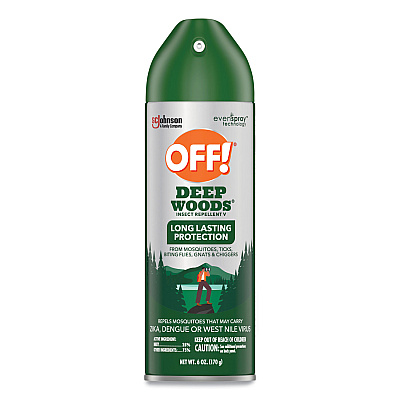 OFF! Deep Woods Insect Repellent, 6 oz Aerosol Spray, 12/Carton (SJN354266)