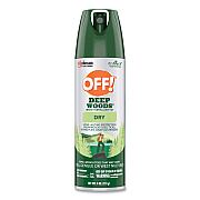 OFF! Deep Woods Dry Insect Repellent, 4 oz Aerosol Spray, Neutral, 12/Carton (SJN315652)