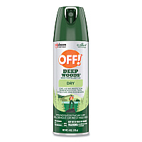 OFF! Deep Woods Dry Insect Repellent, 4 oz Aerosol Spray, Neutral, 12/Carton (SJN315652)