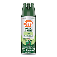 OFF! Deep Woods Dry Insect Repellent, 4 oz Aerosol Spray, Neutral, 12/Carton (SJN315652)