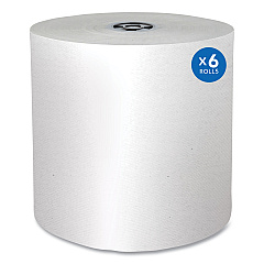 Pro Hard Roll Paper Towels with Absorbency Pockets, for Scott Pro Dispenser, Gray Core Only, 1-Ply, 7.5" x 900 ft, 6 Rolls/CT (KCC43960)