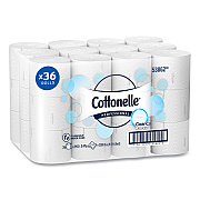Cottonelle Clean Care Bathroom Tissue, Septic Safe, 2-Ply, White, 900 Sheets/Roll, 36 Rolls/Carton (KCC53862)