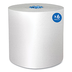 Pro Hard Roll Paper Towels with Absorbency Pockets, for Scott Pro Dispenser, Blue Core Only, 1-Ply, 7.5" x 900 ft, 6 Rolls/CT (KCC43959)