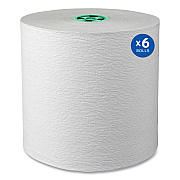 Kleenex Hard Roll Paper Towels with Premium Absorbency Pockets with Colored Core, Green Core, 1-Ply, 7.5" x 700 ft, White, 6 Rolls/CT (KCC25630)