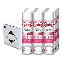 Claire Spray Q Disinfectant, Country Fresh Scent, 17 oz Aerosol Spray, Dozen (CGC1001)