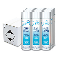 Claire Gleme Glass Cleaner, Fresh Scent, 19 oz Aerosol Spray, Dozen (CGC050)