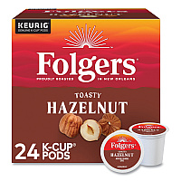 Folgers Toasty Hazelnut Coffee K-Cups, 24/Box (GMT0162)