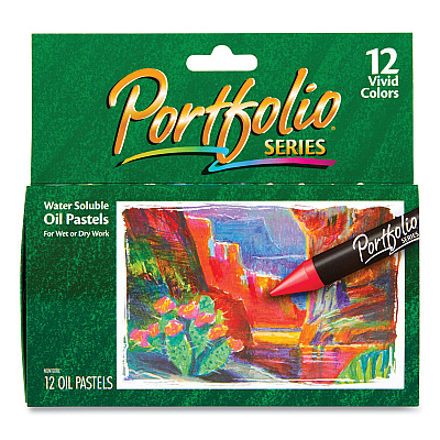 Crayola Portfolio Series Oil Pastels, 12 Assorted Colors, 12/Pack (CYO523612)