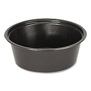 Fabri-Kal Portion Cups, 1.5 oz, Black, 250/Sleeve, 10 Sleeves/Carton (FABPPC150B)