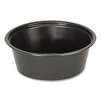 Fabri-Kal Portion Cups, 1.5 oz, Black, 250/Sleeve, 10 Sleeves/Carton (FABPPC150B)