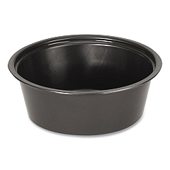 Fabri-Kal Portion Cups, 1.5 oz, Black, 250/Sleeve, 10 Sleeves/Carton (FABPPC150B)