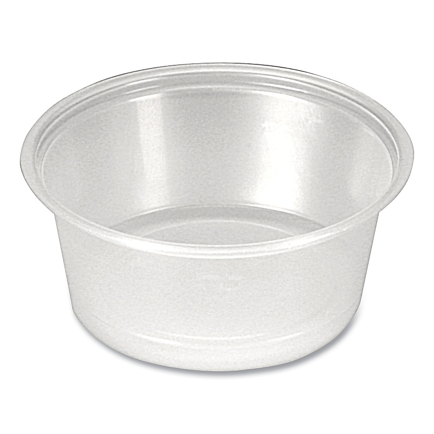 Fabri-Kal Portion Cups, 1.5 oz, Clear, 250/Sleeve, 10 Sleeves/Carton (FABPPC150)
