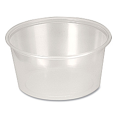 Fabri-Kal Portion Cups, 4 oz, Clear, 250/Sleeve, 10 Sleeves/Carton (FABPPC400)