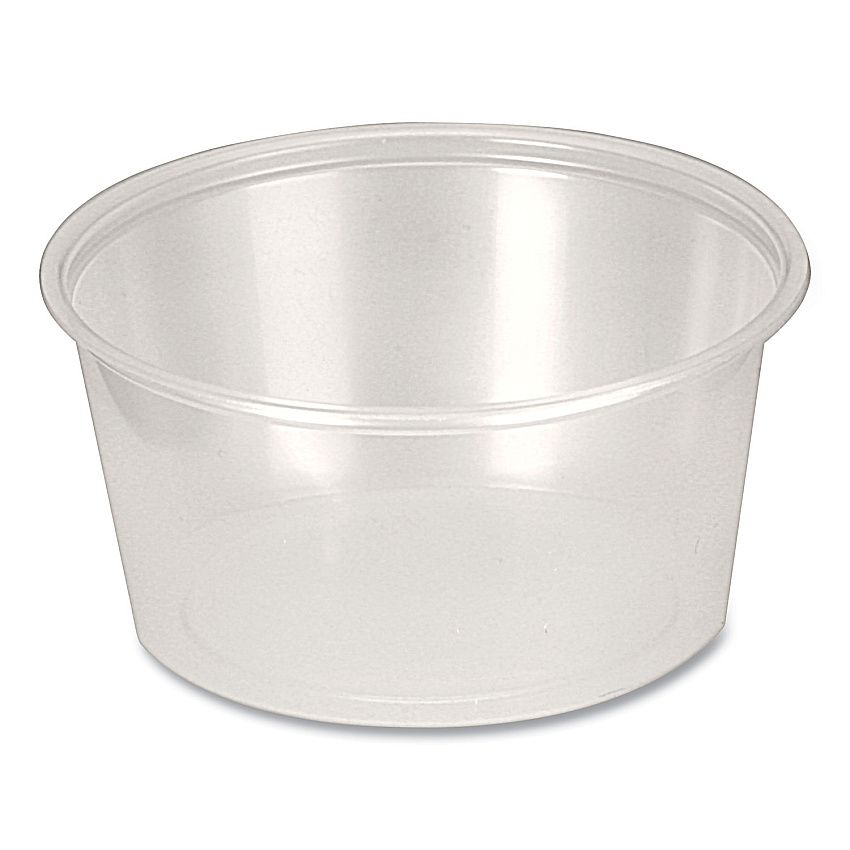 Fabri-Kal Portion Cups, 4 oz, Clear, 250/Sleeve, 10 Sleeves/Carton (FABPPC400)