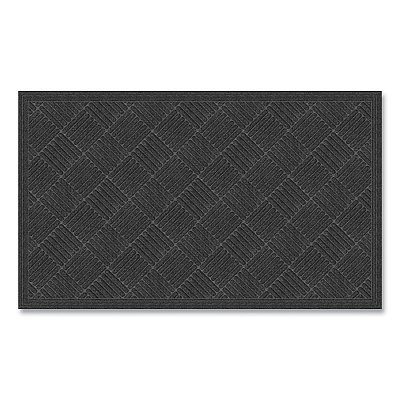 Apache Mills Ecomat Crosshatch Entry Mat, 36 x 60, Charcoal (APH072023)