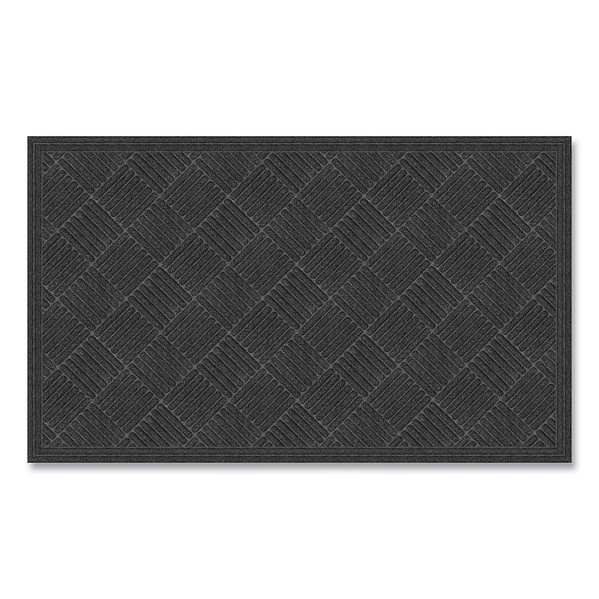 Apache Mills Ecomat Crosshatch Entry Mat, 36 x 60, Charcoal (APH072023)