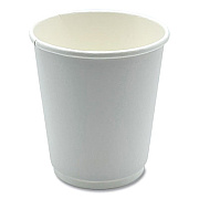 Boardwalk Paper Hot Cups, Double-Walled, 8 oz, White, 500/Carton (BWKDW8HCUP)