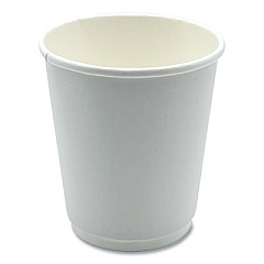 Boardwalk Paper Hot Cups, Double-Walled, 8 oz, White, 500/Carton (BWKDW8HCUP)