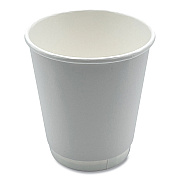 Boardwalk Paper Hot Cups, Double-Walled, 10 oz, White, 25/Pack (BWKDW10HCUPPK)
