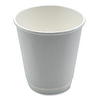 Boardwalk Paper Hot Cups, Double-Walled, 10 oz, White, 25/Pack (BWKDW10HCUPPK)