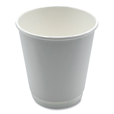 Boardwalk Paper Hot Cups, Double-Walled, 10 oz, White, 25/Pack (BWKDW10HCUPPK)