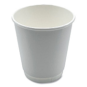 Boardwalk Paper Hot Cups, Double-Walled, 10 oz, White, 500/Carton (BWKDW10HCUP)