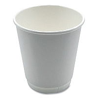 Boardwalk Paper Hot Cups, Double-Walled, 10 oz, White, 500/Carton (BWKDW10HCUP)