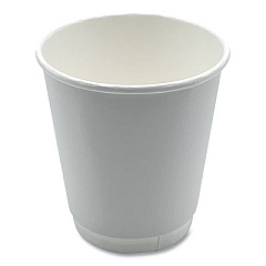 Boardwalk Paper Hot Cups, Double-Walled, 10 oz, White, 500/Carton (BWKDW10HCUP)