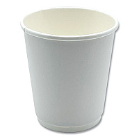 Boardwalk Paper Hot Cups, Double-Walled, 8 oz, White, 25/Pack (BWKDW8HCUPPK)