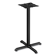 Alera Hospitality Series Single-Column Bases, 27.5" Diameter x 40.38"h, 300 lb Cap, Steel, Black (ALETBH423B)