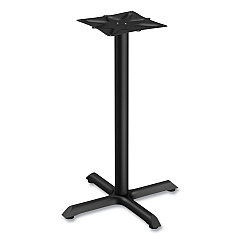 Alera Hospitality Series Single-Column Bases, 27.5" Diameter x 40.38"h, 300 lb Cap, Steel, Black (ALETBH423B)